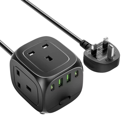 Cube extension lead with usb - cube, 4